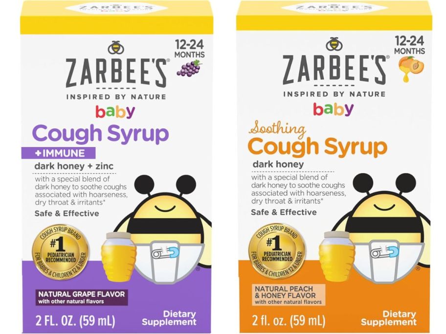 zarbees baby couch syrup stock images