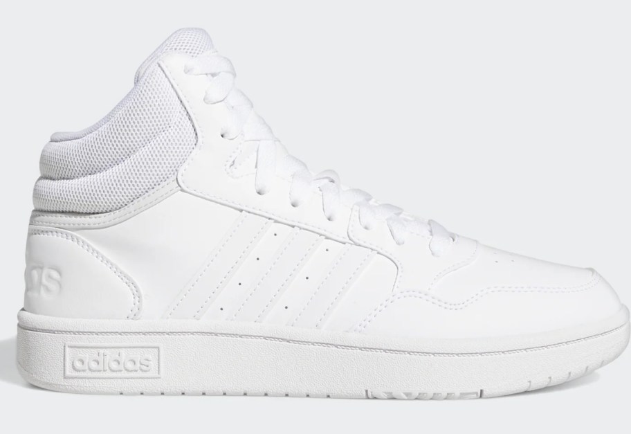 women's white high top adidas shoes