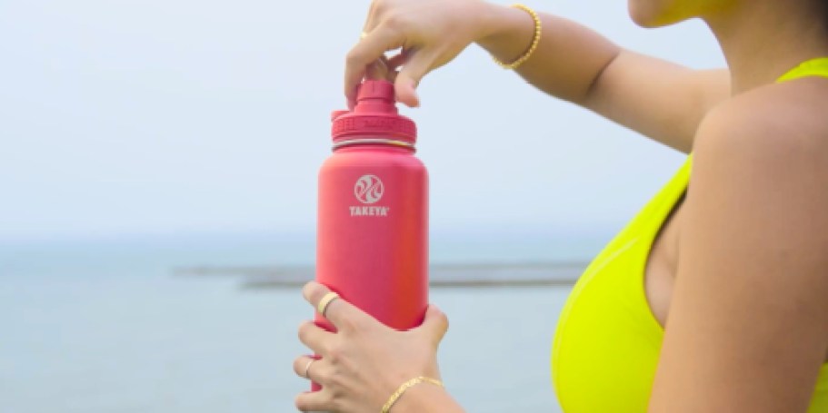 50% Off Takeya Water Bottles on Amazon | 40oz Stainless Steel Bottle Just $19.99 (Reg. $45)