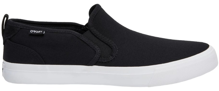 men's black and white slip on sneaker