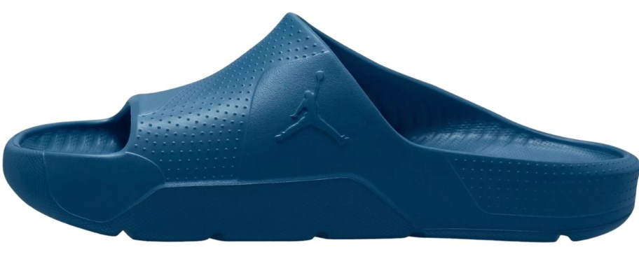 single blue Nike Jordan slide