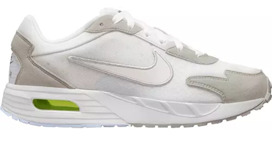 white and grey Nike Air Max shoe