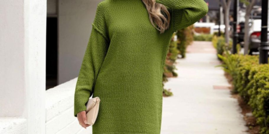 Long-Sleeve Sweater Dress Only $12.79 Shipped on Amazon (Regularly $44)