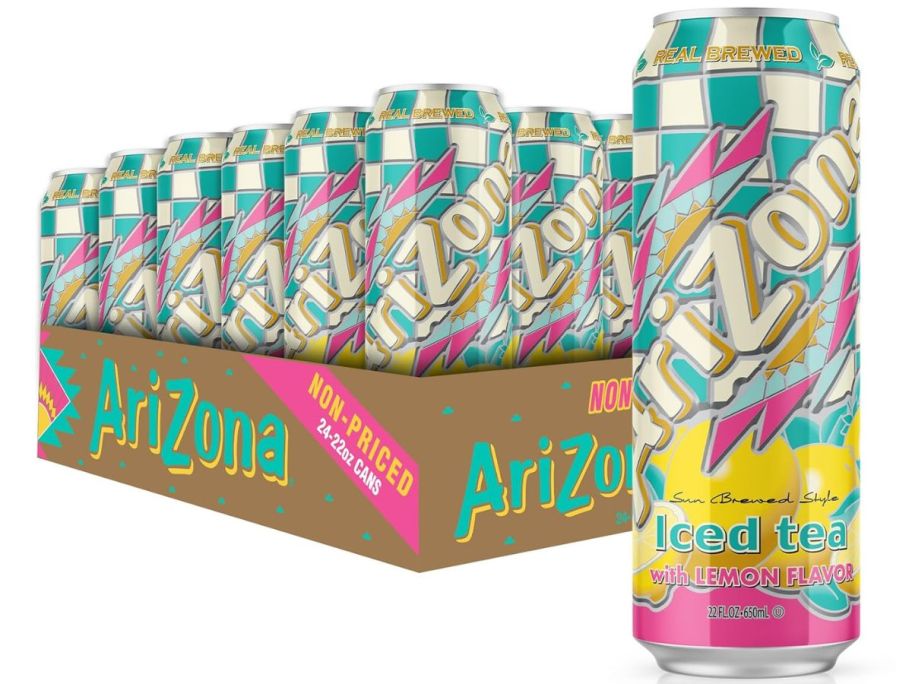 Arizona Lemon Tea Big Can 22oz 24-Pack stock image