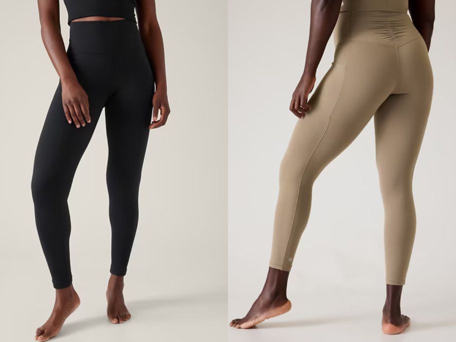 Stock images of two women wearing Athleta Leggings