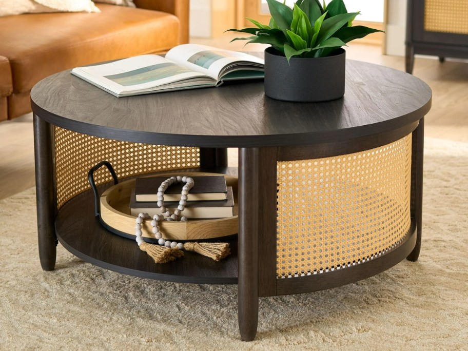 Better Homes & Gardens Springwood Caning Coffee Table