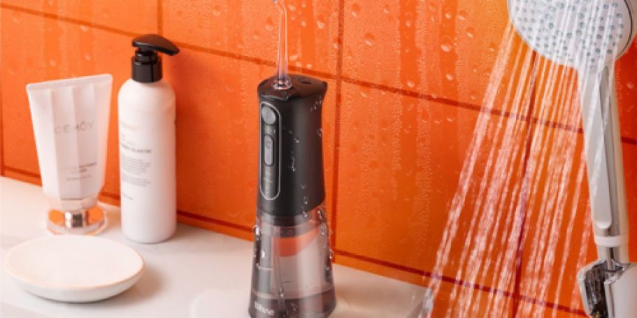 Cordless Water Flosser Just $9.99 Shipped for Amazon Prime Members | Includes Replacement Heads