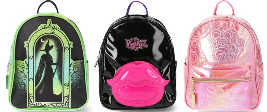 wicked and bratz mini backpacks