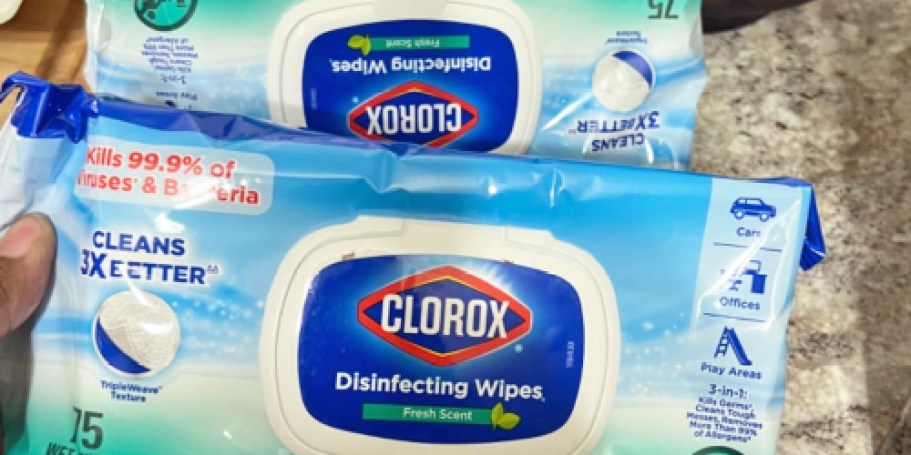 Clorox Disinfecting Wipes 3-Pack Just $9.48 Shipped on Amazon