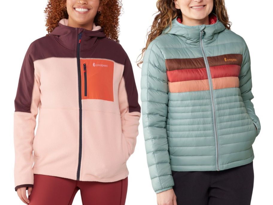 2 women wearing Cotopaxi jackets