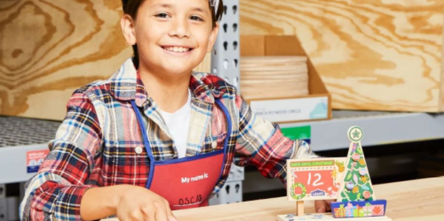 Register NOW for Lowe’s Kids Workshop to Make FREE Holiday Countdown on 11/16