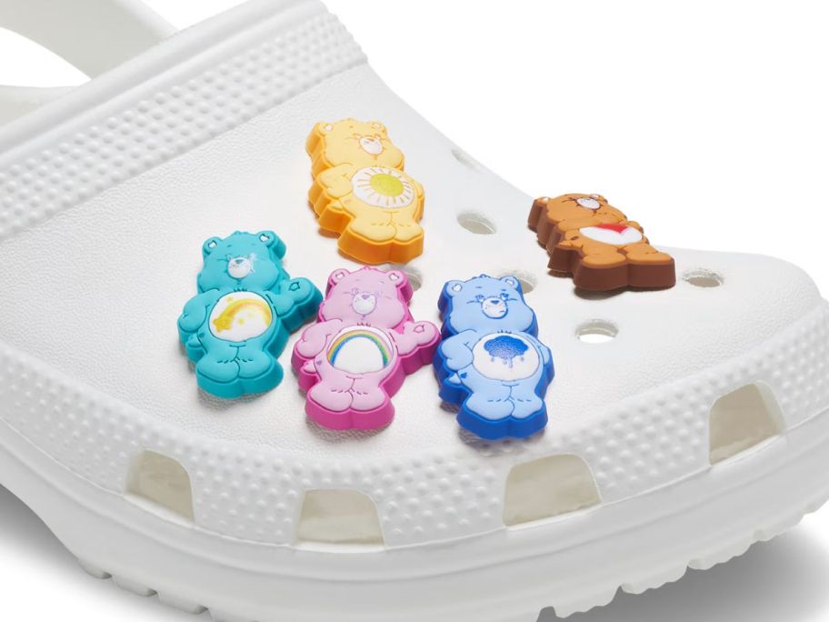 Crocs Care Bears Jibbitz Charm 5-Pack on croc clog