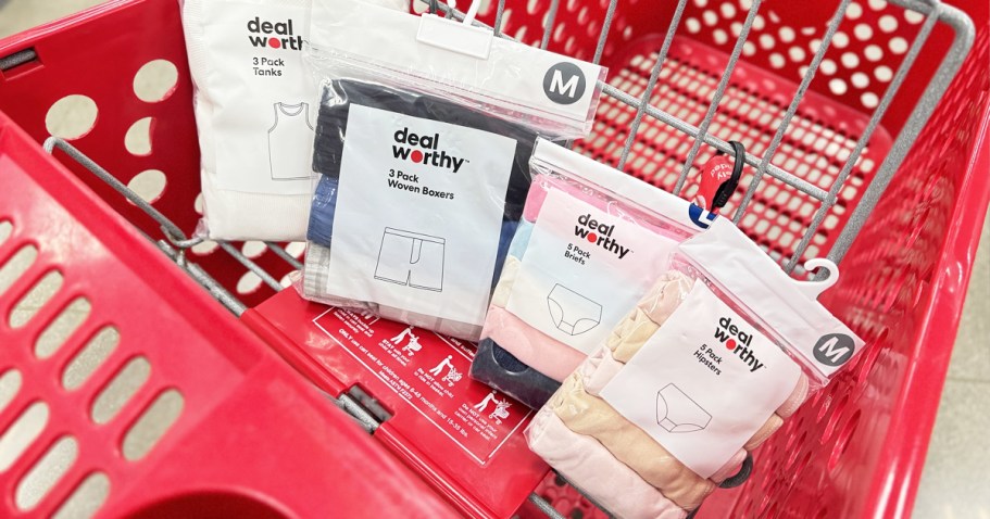 Dealworthy Underwear & Sock Multipacks Only $5 at Target