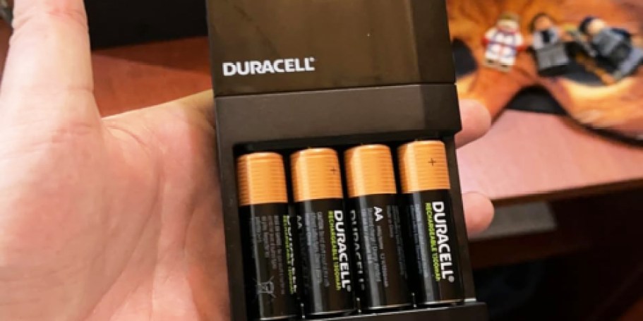 Duracell Rechargeable Batteries & Charger Bundle Only $17 on Amazon (Reg. $34)