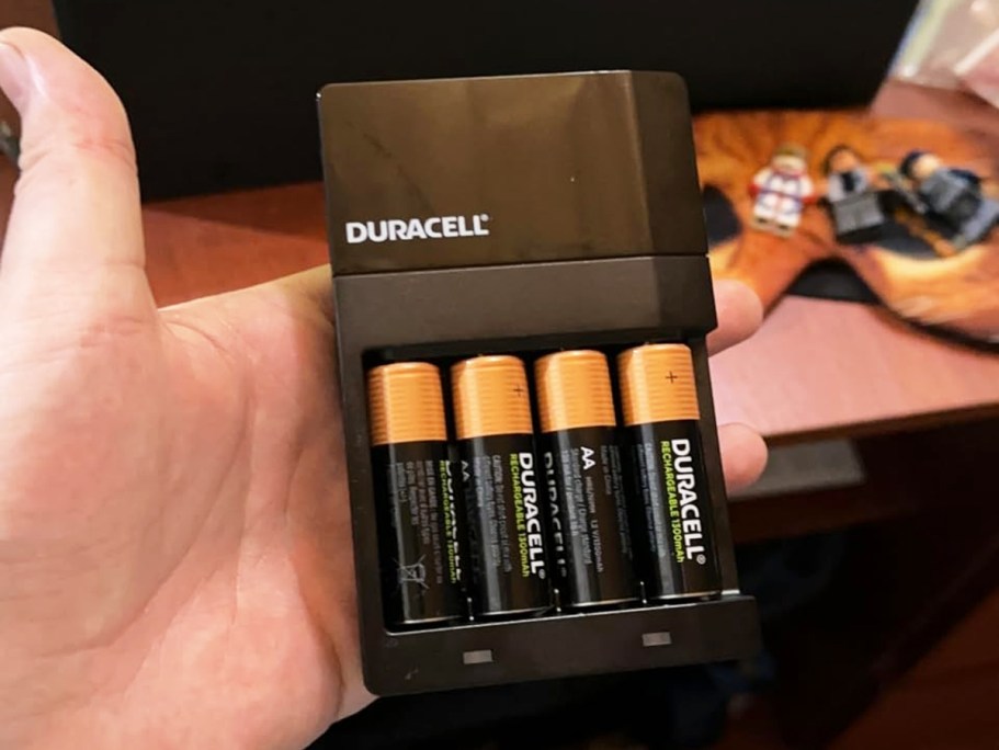 Duracell Rechargeable Batteries AND Charger from $14.99 Shipped w/ Prime (Lasts for 10 Years!)