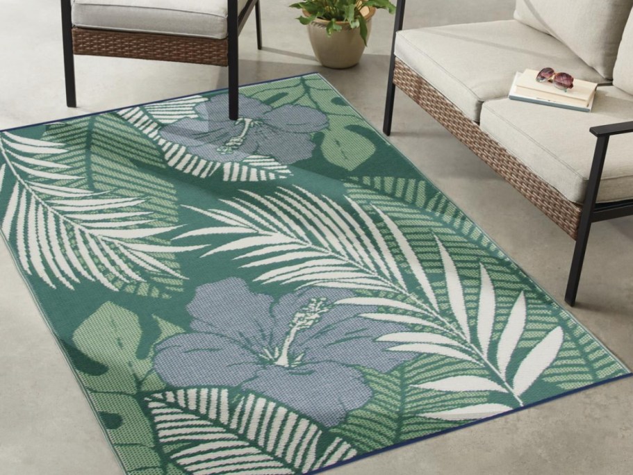 Walmart Outdoor Reversible Area Rugs from $19.77 | Stain & Fade Resistant!