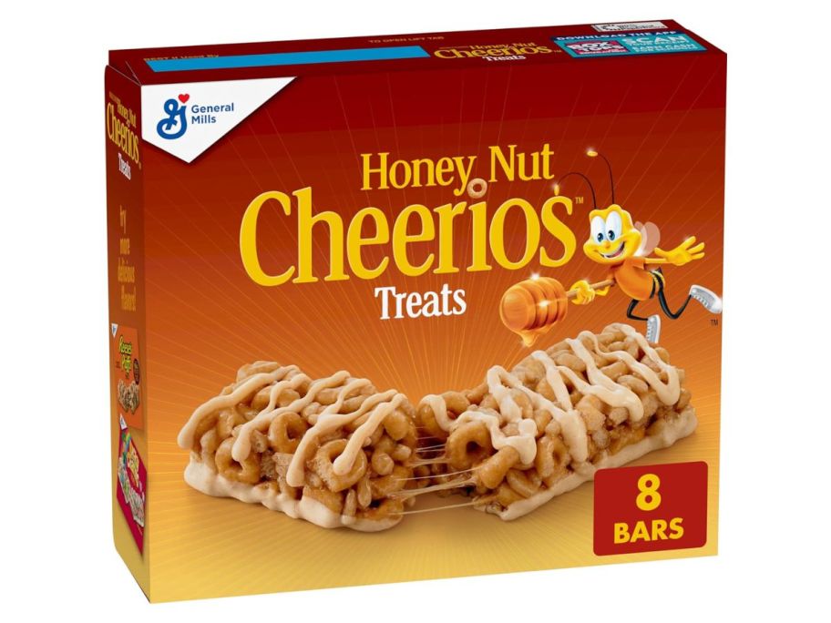 General Mills Honey Nut Cheerios Breakfast Bars 8-Count stock image