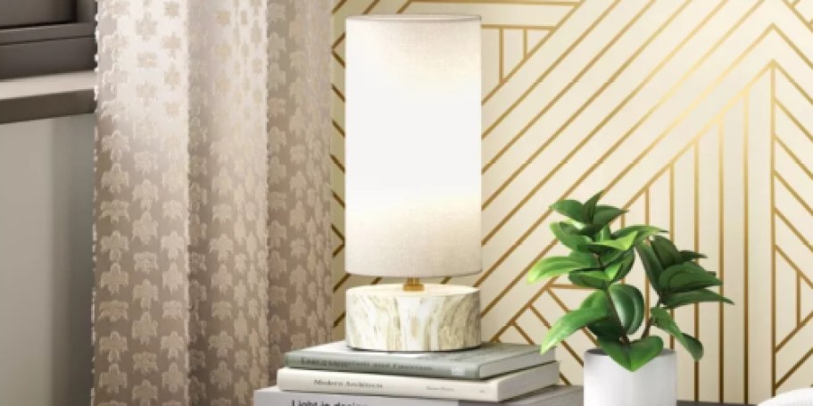 Threshold Faux Marble Mini Table Lamp Just $8.50 on Target.online (Reg. $10)