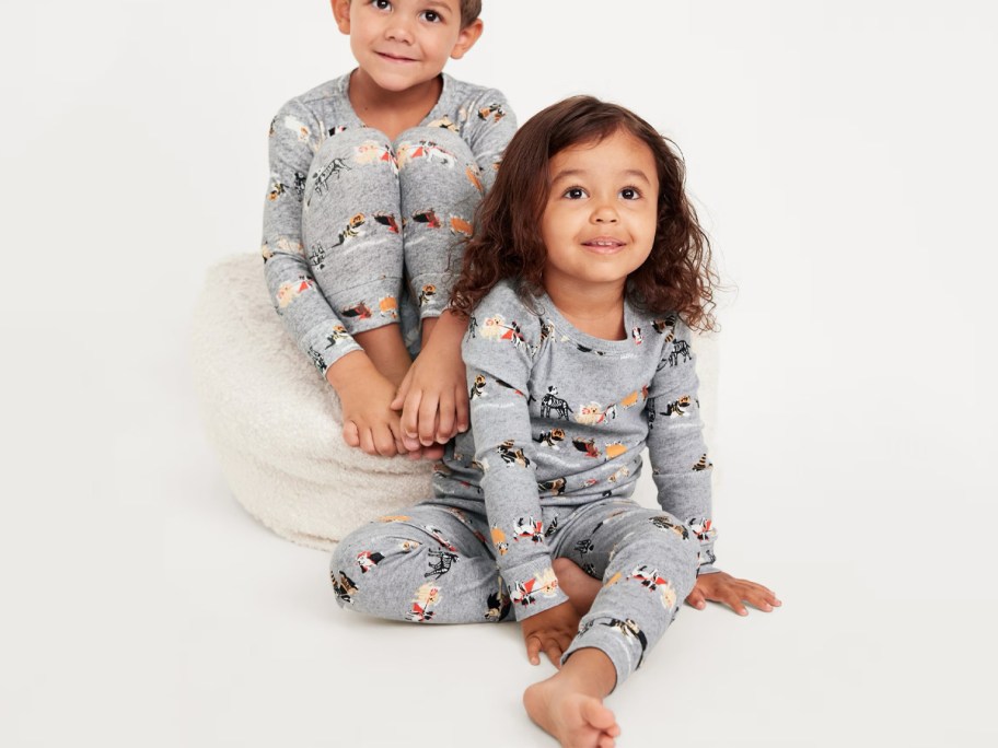 Halloween Icons Printed Snug-Fit Pajama Set for Toddler & Baby