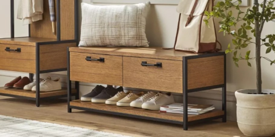 Score 40% Off Hearth & Hand w/ Magnolia Furniture | Entryway Bench $149.99 Shipped!