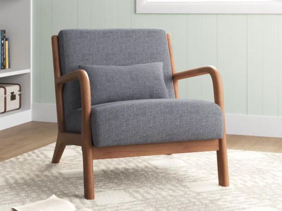 Hertford Upholstered Linen Blend Accent Chair