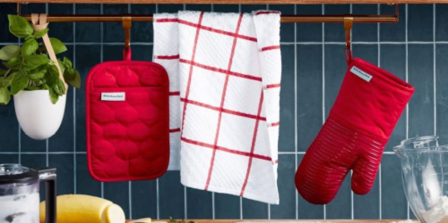 KitchenAid Oven Mitts & Towels Set Only $13.98 Shipped w/ Amazon Prime (Reg. $50)