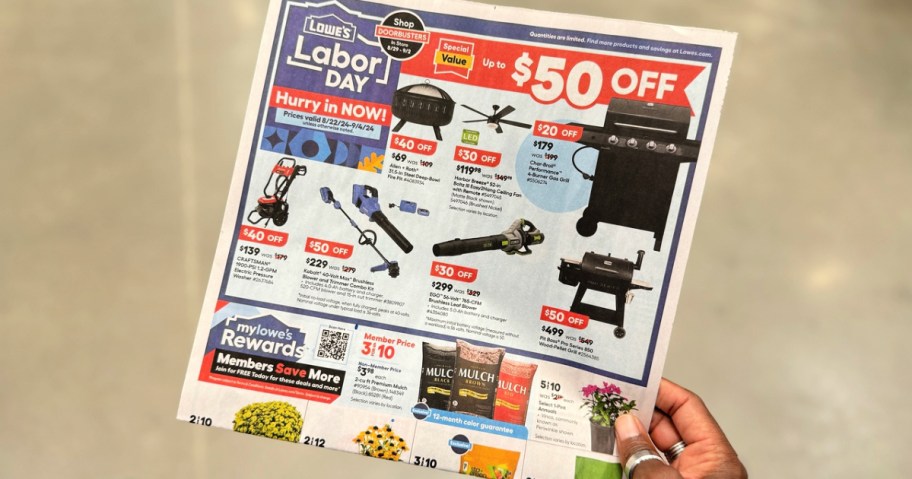 Lowe's Labor Day ad