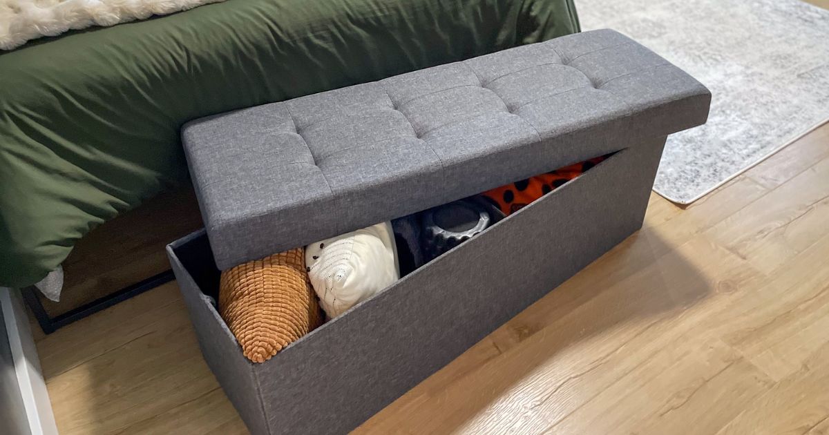 Storage Ottoman Bench from $29.99 Shipped (Reg. $73) | FIVE Colors Available!