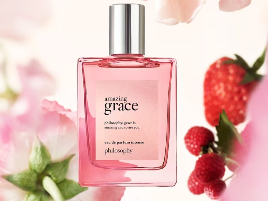 pink bottle of Philosophy Amazing Grace Eau de Parfum