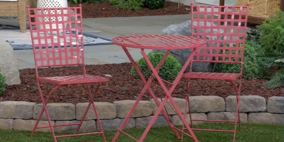 Foldable Metal Bistro Set from $49.99 Shipped on QVC.online (Regularly $168)