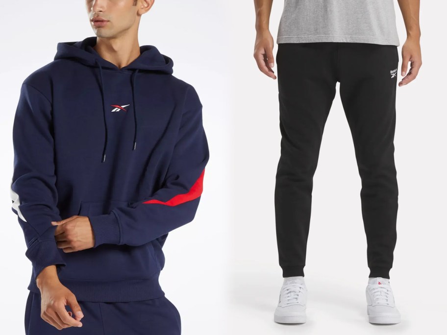 Reebok Classics Brand Proud Hoodie and Identity Small Logo Fleece Joggers