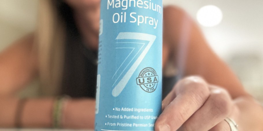 Viral Magnesium Oil Spray Just $13.96 Shipped on Amazon (Relieves Leg Cramps, Sore Muscles, & More)