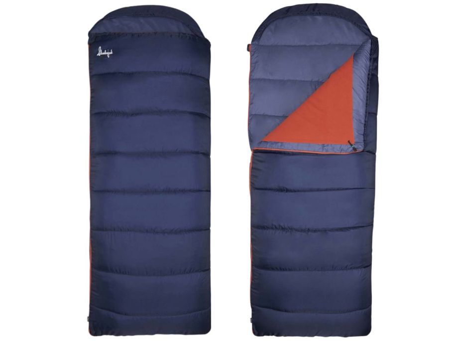 Slumberjack Shadow Mountain Hooded  Sleeping Bag in Blue