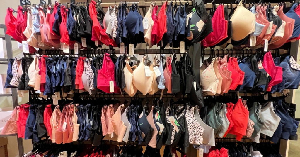 huge in store display of soma bras