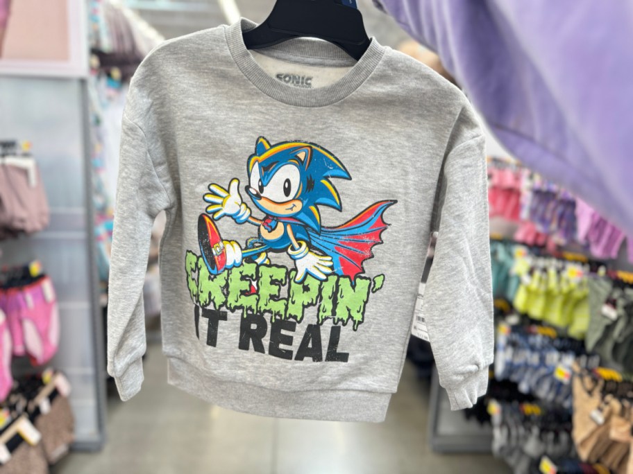 Boys Sonic Halloween Sweatshirt from Walmart