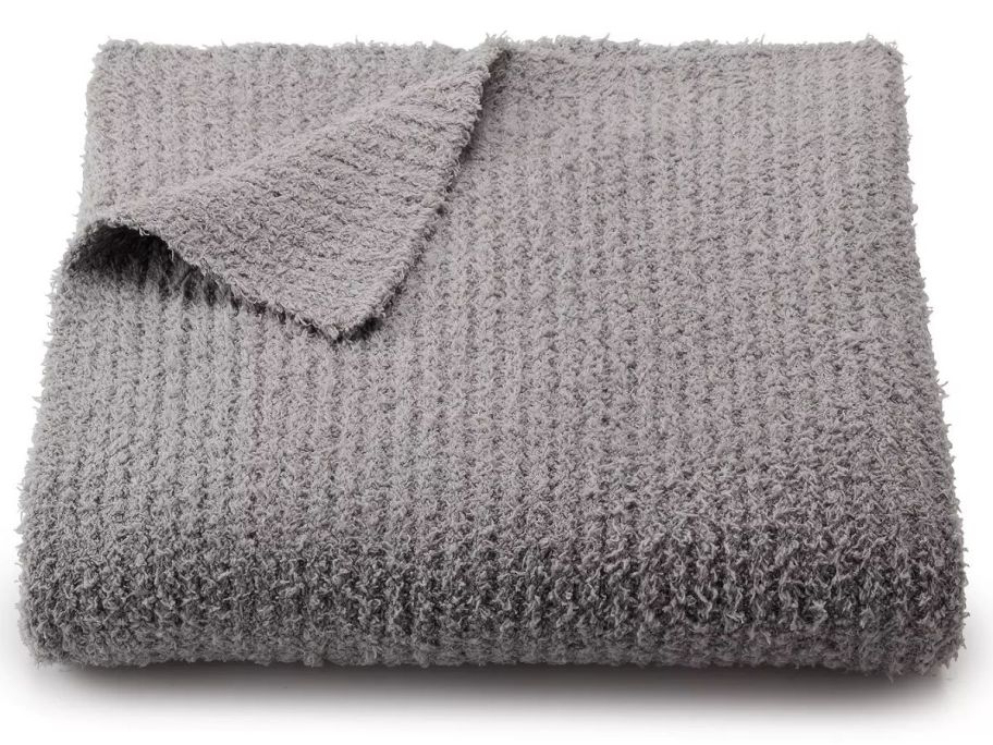 Sonoma Goods For Life Cozy Knit Throw Blanket in gray