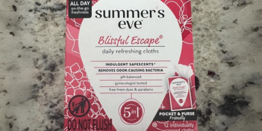 *HOT* Summer’s Eve Cleansing Cloths 12-Count Just $1 Shipped on Amazon