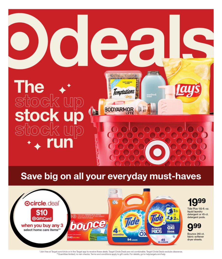 page from Target ad