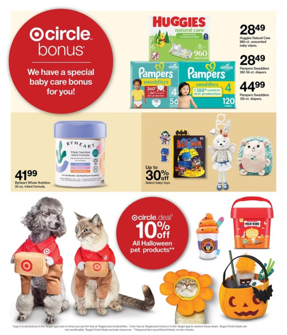 page from Target ad