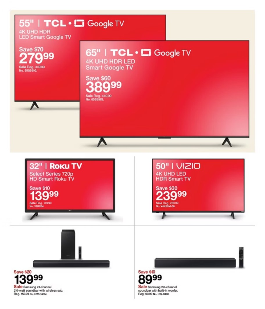 page from Target ad