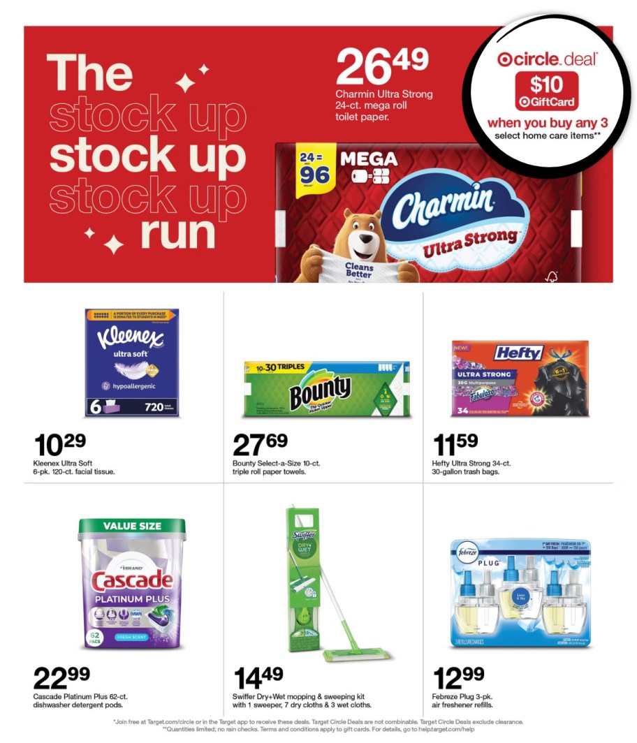 page from Target ad