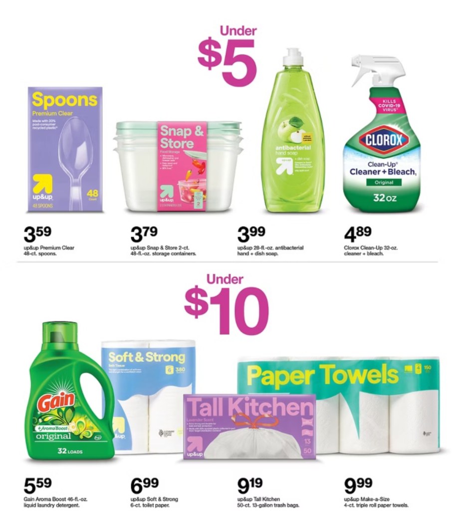 page from Target ad