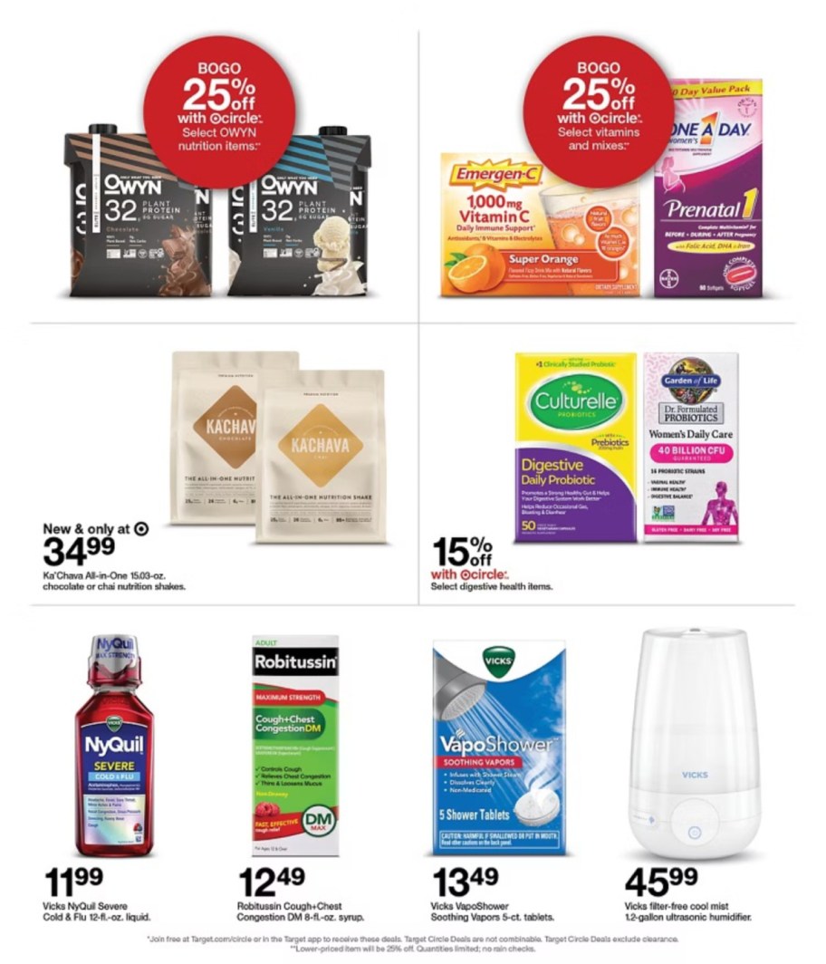 page from Target ad