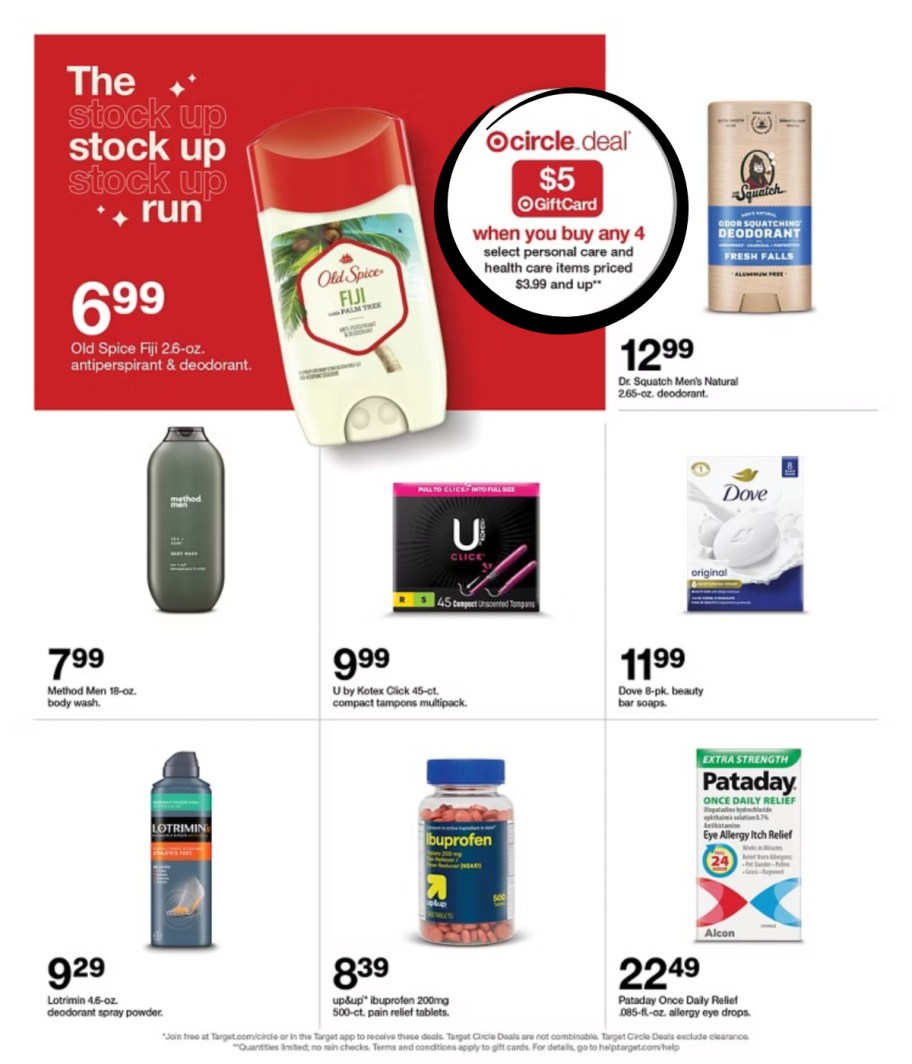 page from Target ad