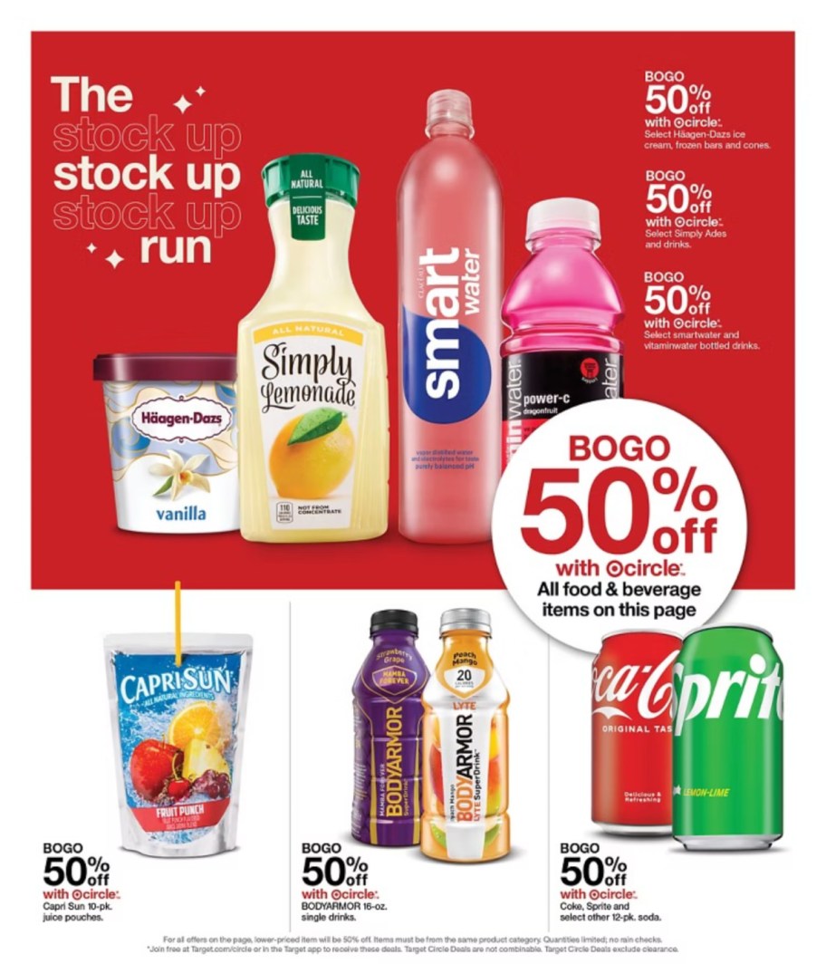 page from Target ad