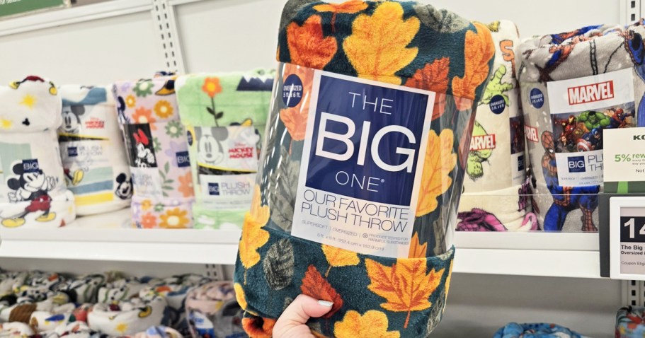 Kohl’s Big One Plush Throw Blanket from Just $7 (Regularly $15) | Includes Fun Fall & Halloween Styles!