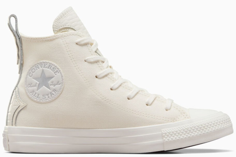 white Converse high top shoe