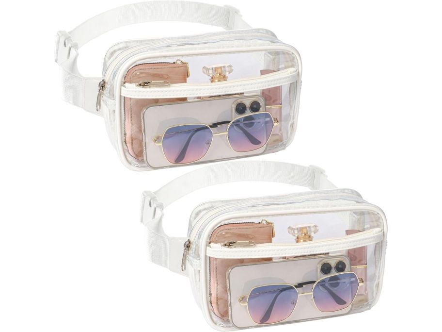 Veckle Clear Belt Bag 2-Pack stock image