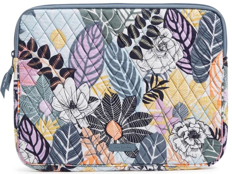 A floral laptop sleeve