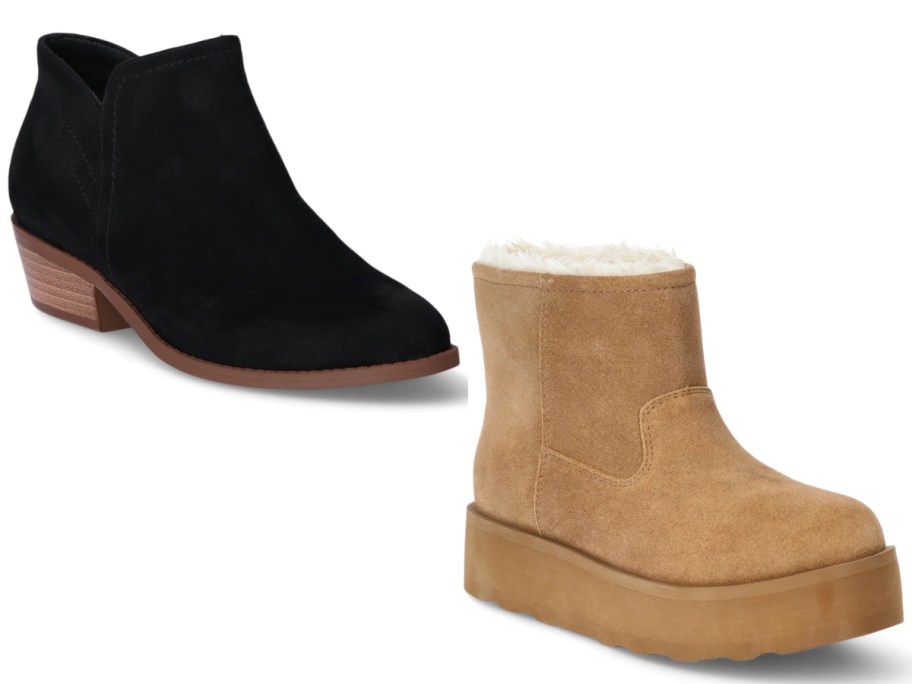 time and tru women's ankle boots in 2 styles